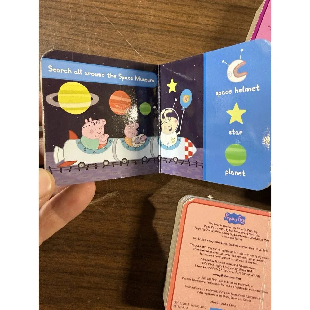 Peppa Pig First Look and Find Mini Board Books Lot of 5 PI Kids 2018